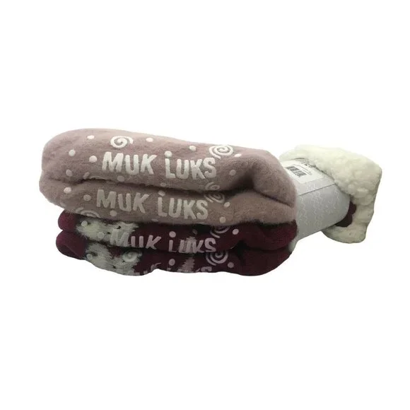 Muk Luk Cabin Socks Cozy Women's L/XL - Picture 3 of 3